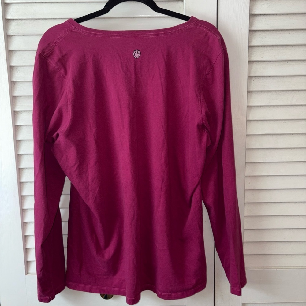 Life Is Good Shine On Long Sleeve V-Neck Graphic Tee Women’s XL - Picture 5 of 5